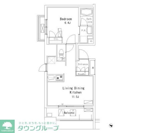 パークアクシス押上の物件間取画像